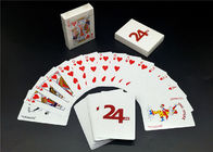 Custom Printing Barcode 4 Color Playing Cards , Linen Finishing High End Playing Cards