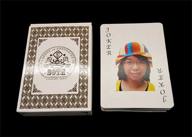 Glossy Varnishing Custom Made Playing Cards Personalized Playing Cards Cello Wrapped